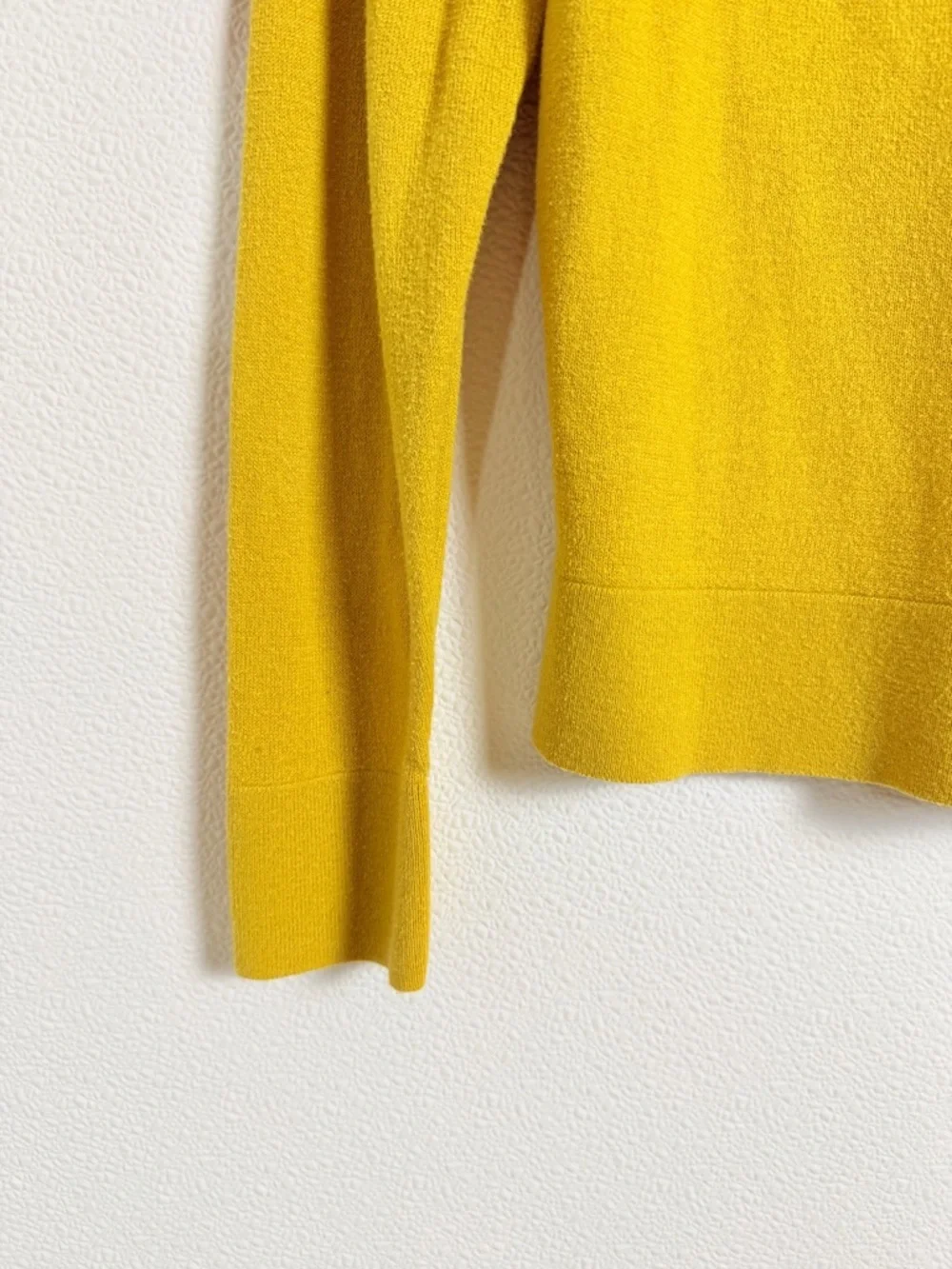 Banana Republic Mustard Cardigan Size Small Cashmere Blend Button Front - Picture 15 of 16